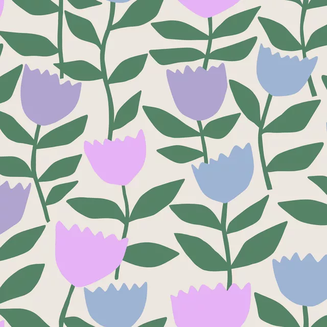 Tulpen pink flieder blau