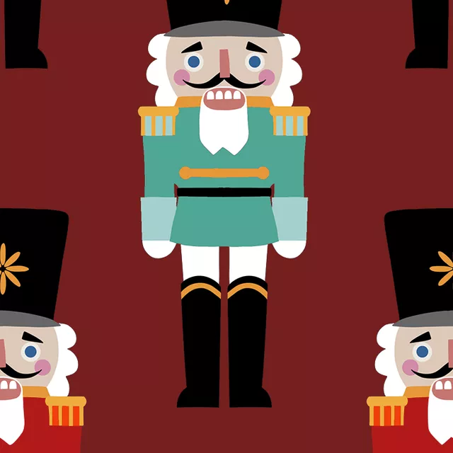 Kissen Nutcracker Nussknacker rot