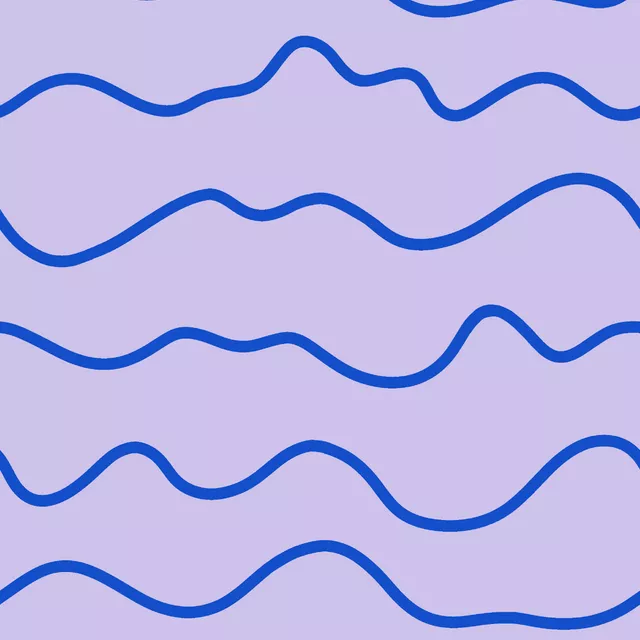 Linien Wellen Blau Flieder