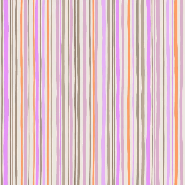 Kissen Streifen Multicolor rosa
