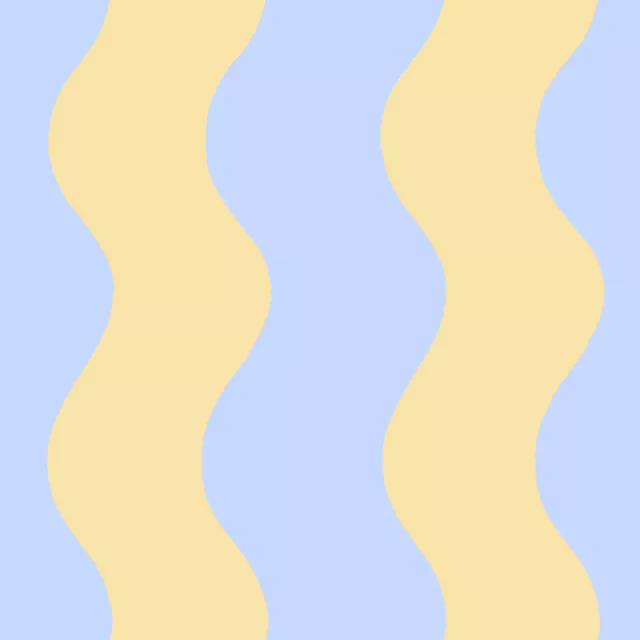 Große Wellen gelb blau