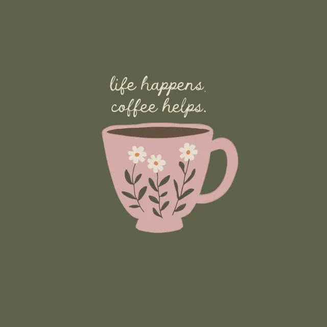 Kissen Tasse Kaffee