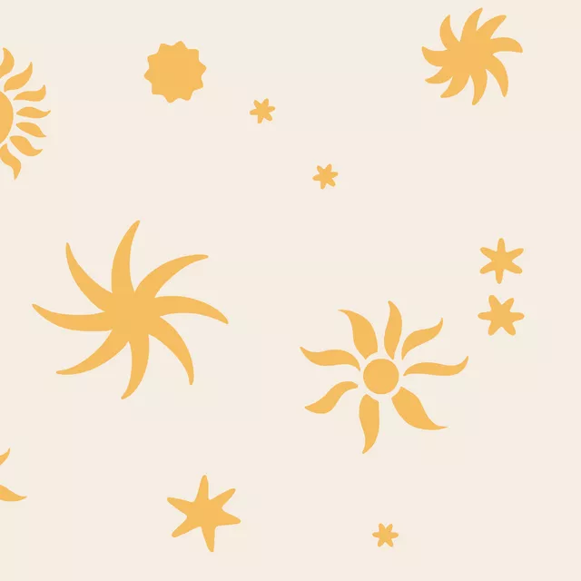 Sonne Sterne Gelb