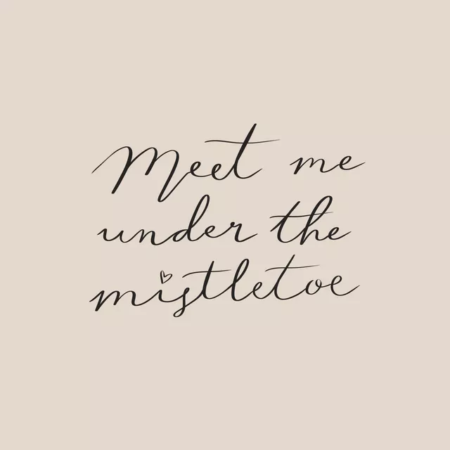 Servietten Meet Me Under The Mistletoe