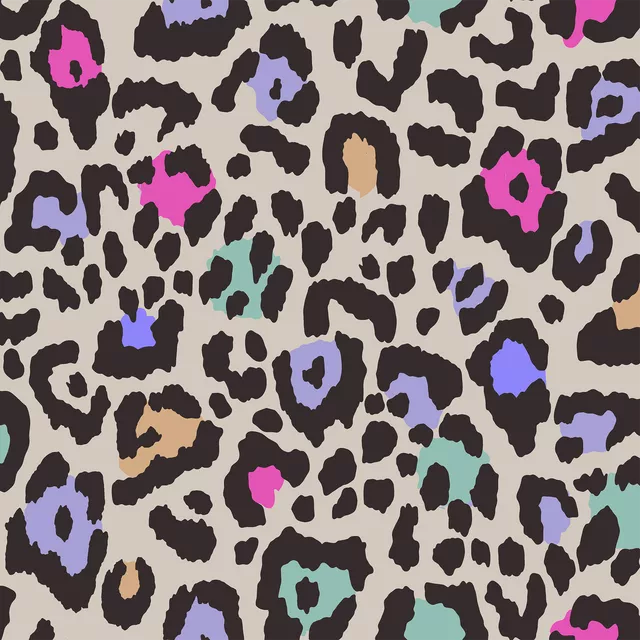 Kissen Leopard Muster bunt