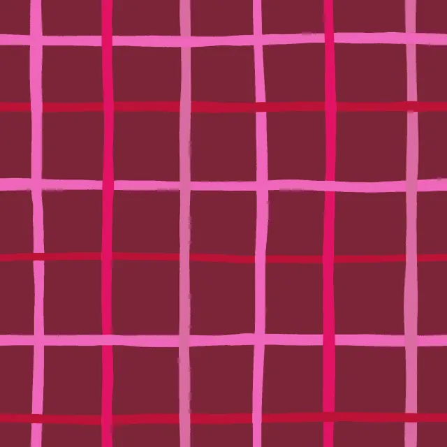 Kissen Karo rot pink