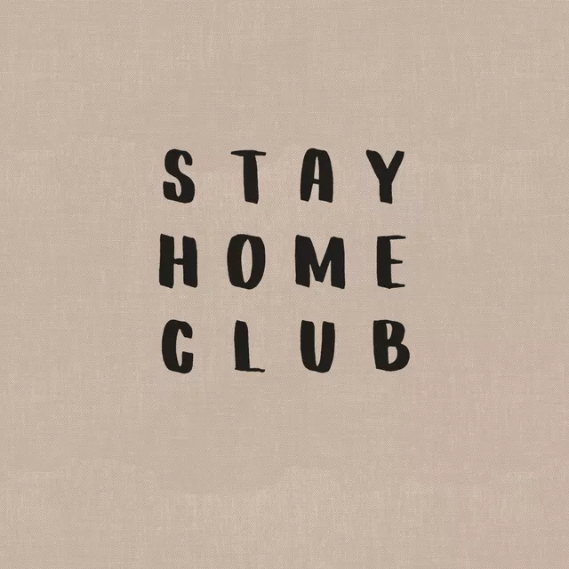 Tischset Stay Home Club