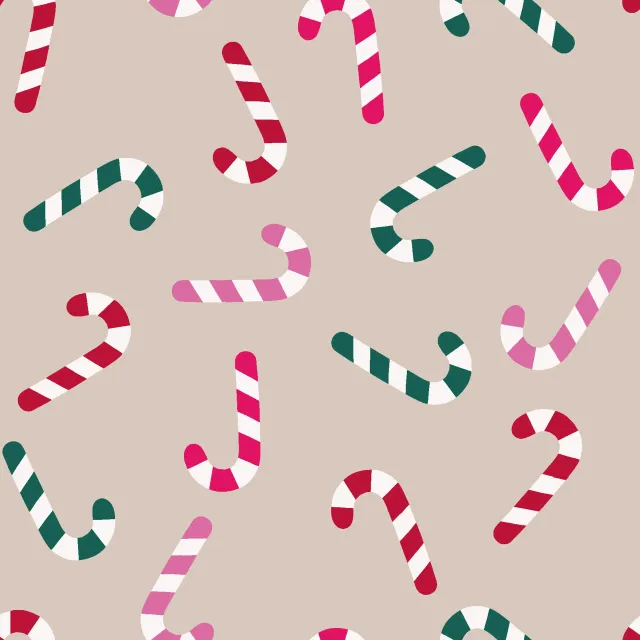 Kissen Zuckerstangen bunt