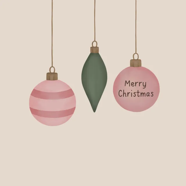 Kissen Weihnachtskugeln