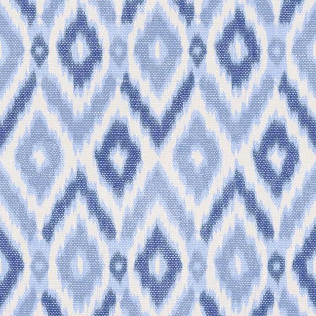 Kissen Diamonds Ikat Darkblue