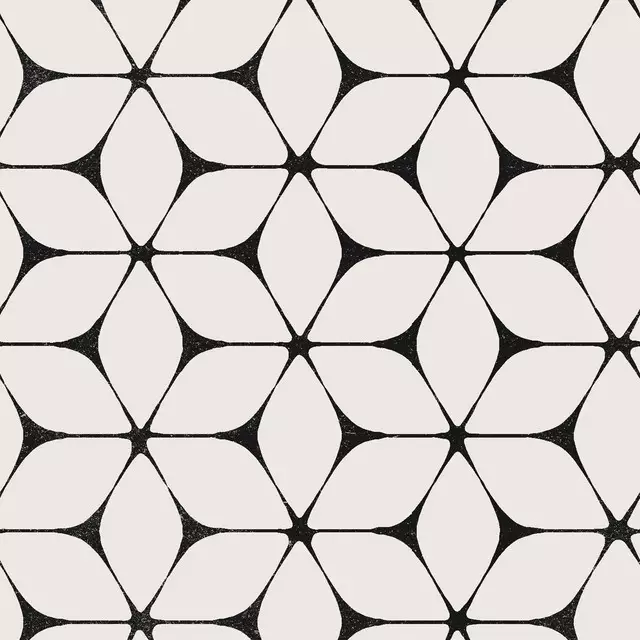 Floral Tiles black