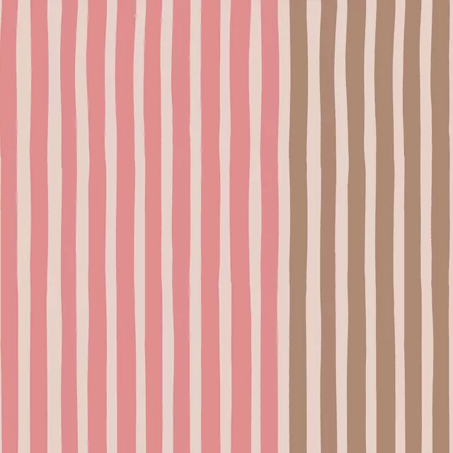 Kissen Multicolor Streifen Rosa