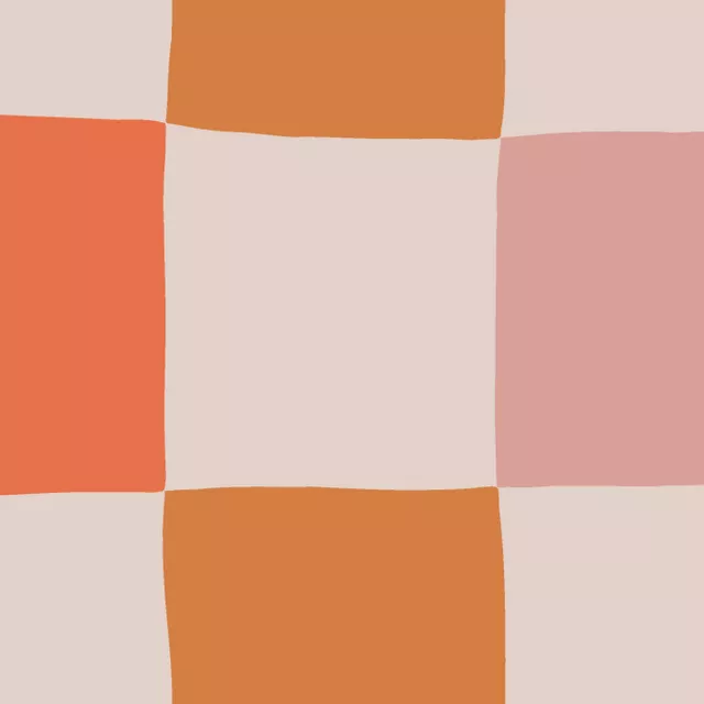 Schachbrett Orange Rosa