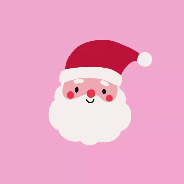 Kissen SANTA pink