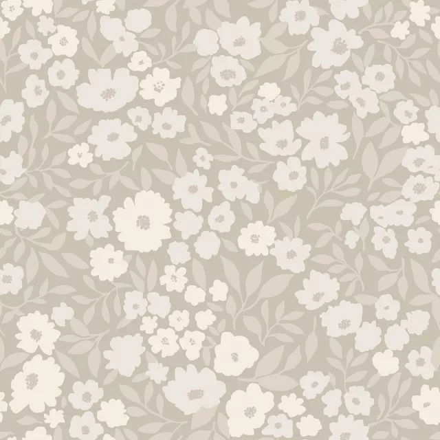 Vintage Blüten Beige