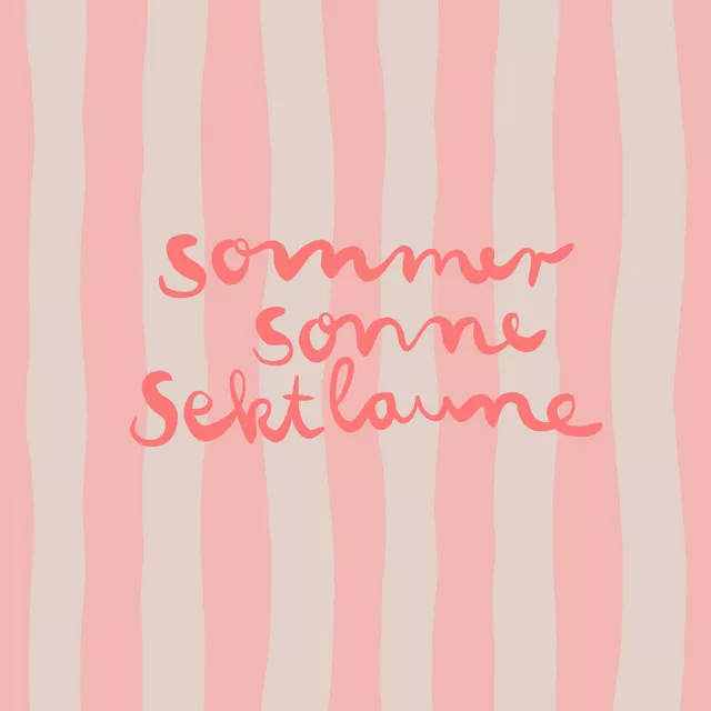 Sommer Sonne Sektlaune Peach