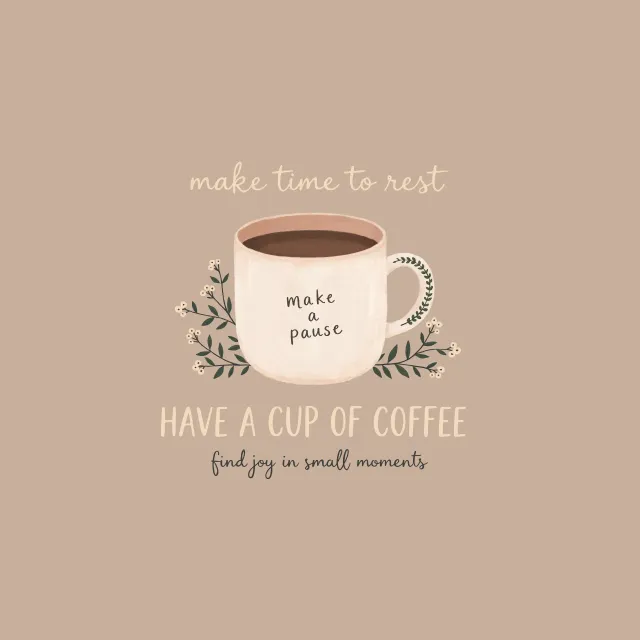Kissen Tasse Kaffee