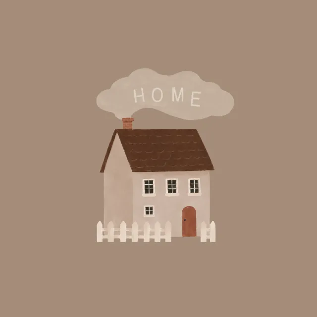 Tischset Haus Home beige