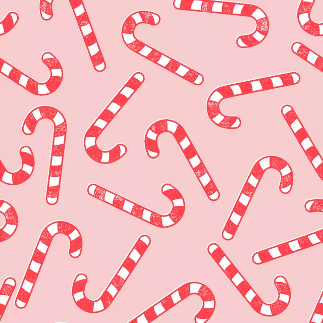 Bankauflage Candy Canes Zuckerstangen