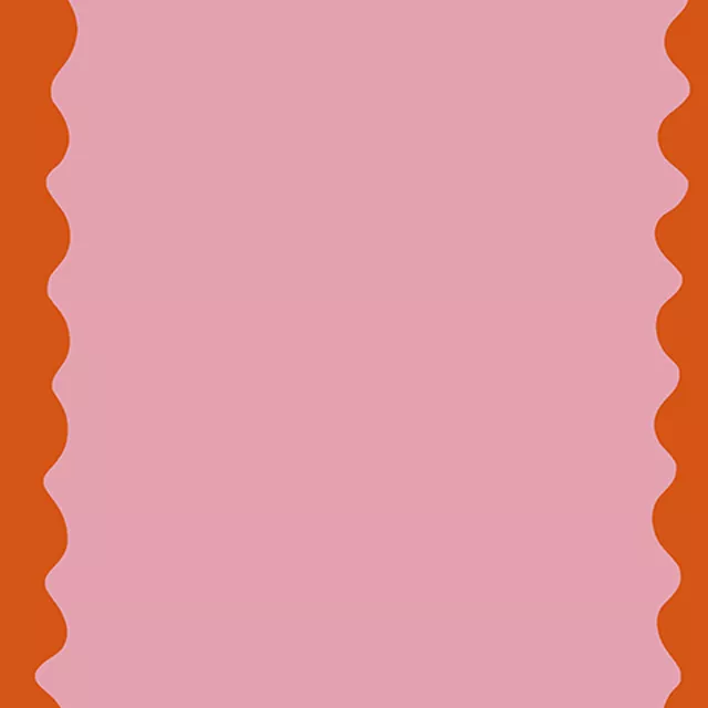 Tischläufer Streifen Wellen rosa orange