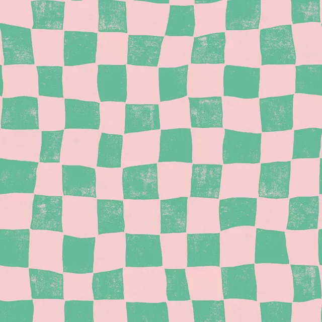 Sitzkissen Karos grün rosa