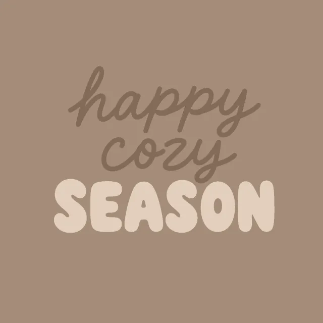Kissen Happy Cozy Season beige