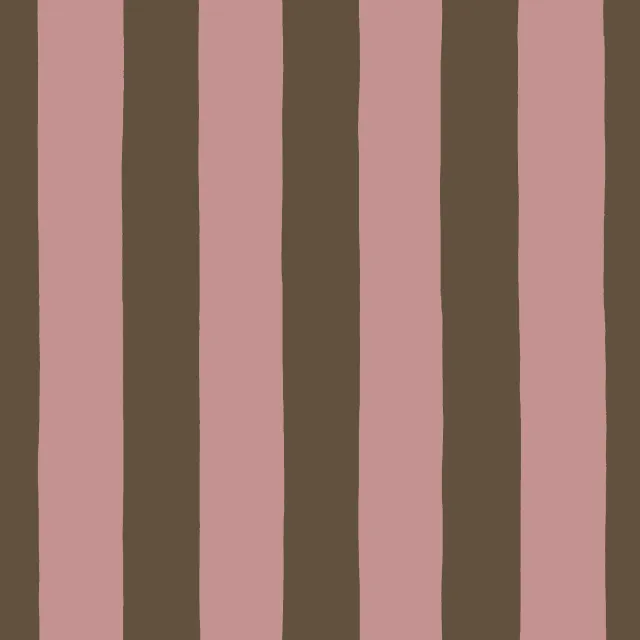 Kissen Streifen braun rosa