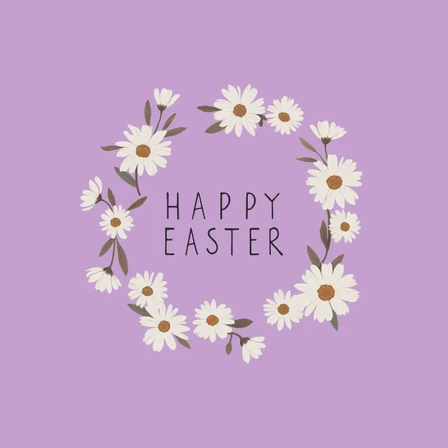 Kissen Kranz Happy Easter