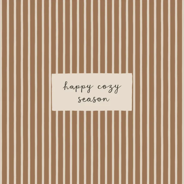 Kissen Happy Cozy Season braun
