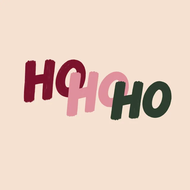 Kissen Ho Ho Ho bunt