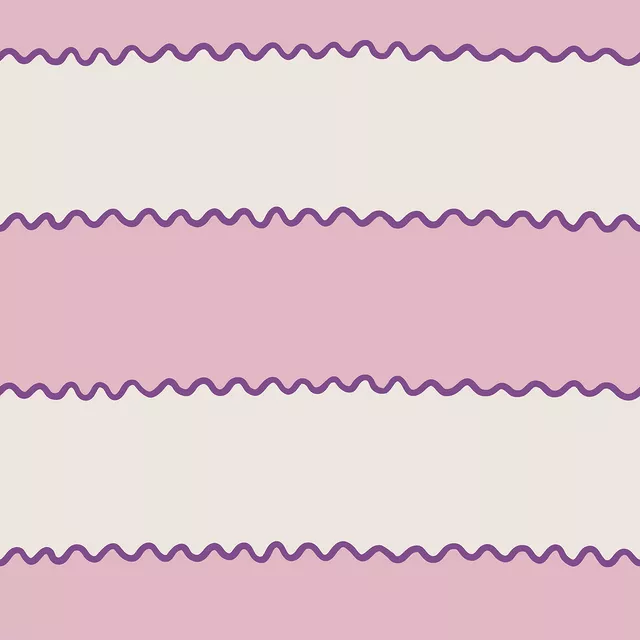 Tischdecke Wellen Streifen rosa pink