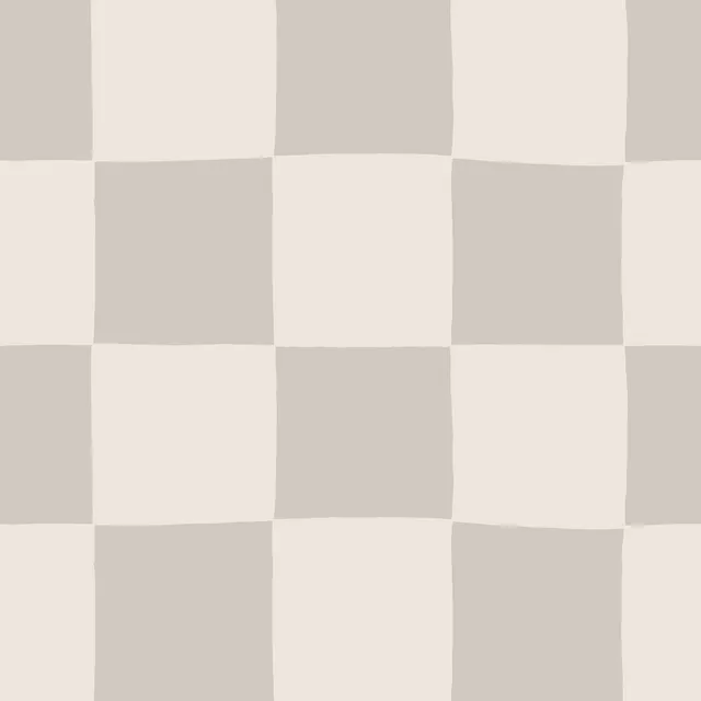 Schachbrett Beige Creme