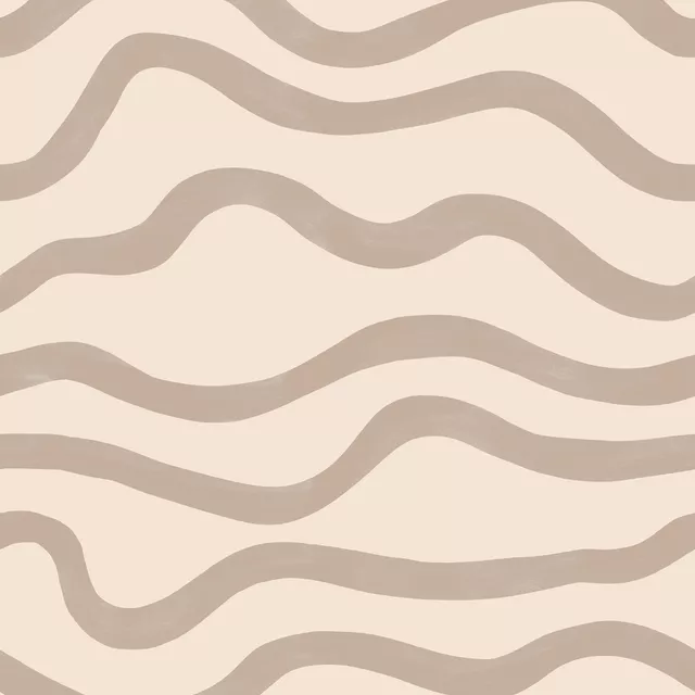 Kissen Wellen beige