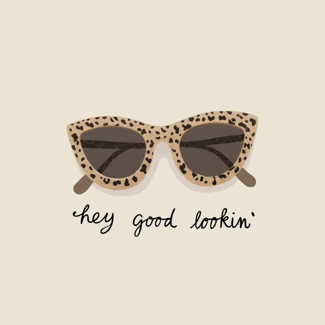 Kissen Sonnenbrille Leo