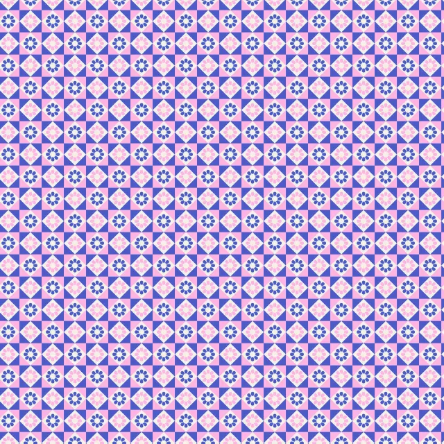 Kissen Muster Karos rosa-blau