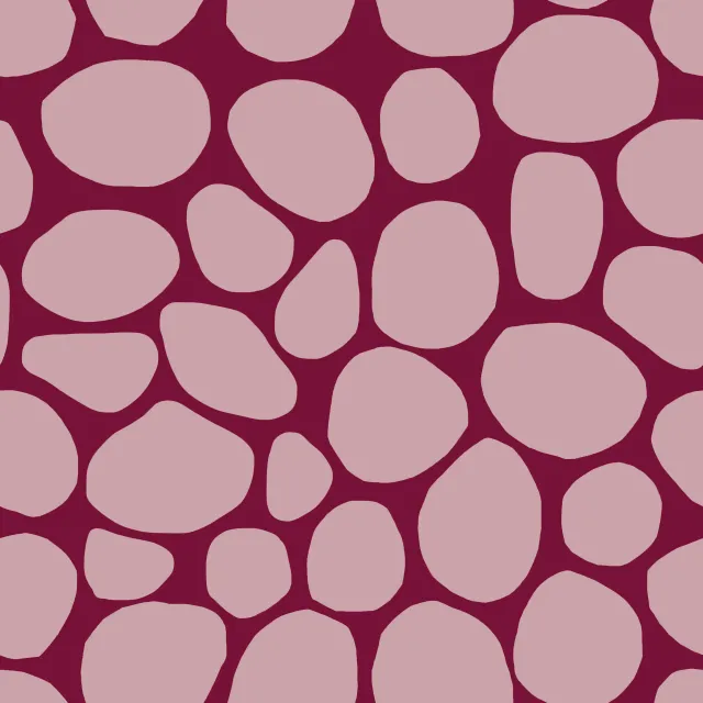 Bankauflage Frühling Steine burgundy rosa