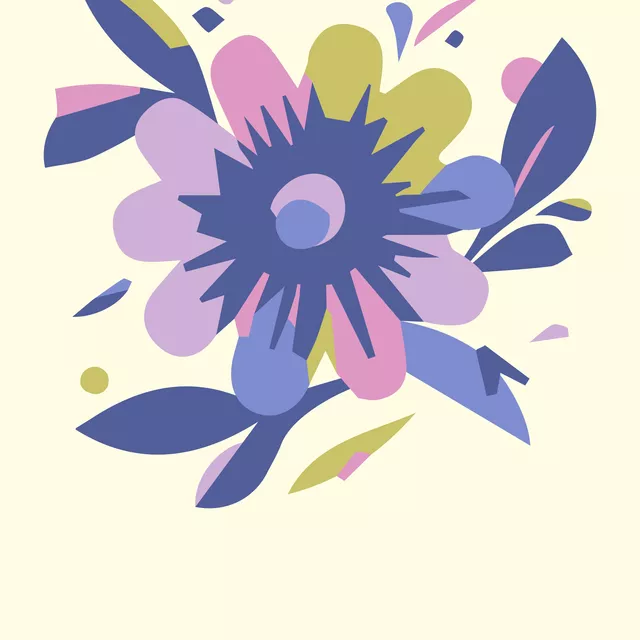 Kissen Farbfreude Blüte 1