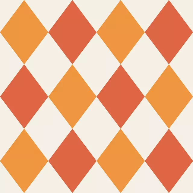 Tischdecke Pattern Red Orange