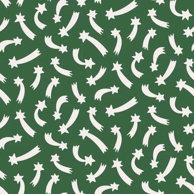 Kissen Sternschnuppen Beige Grün