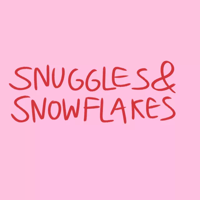 Servietten Snuggles & Snowflakes Pink