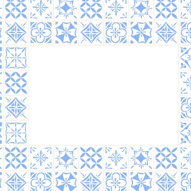 Tischset Azulejos Blue