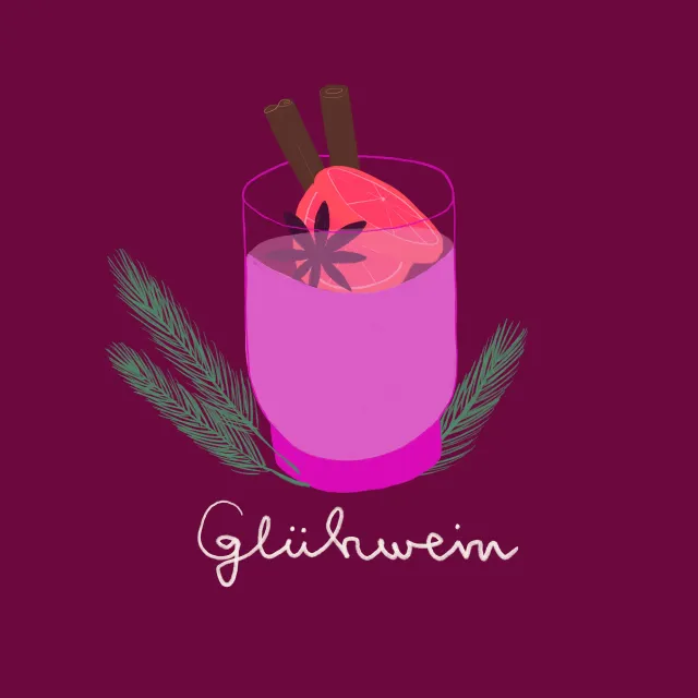 Geschirrtücher Glühwein Berry Pink