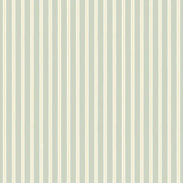 Dekovorhang Streifen Mint Gelb