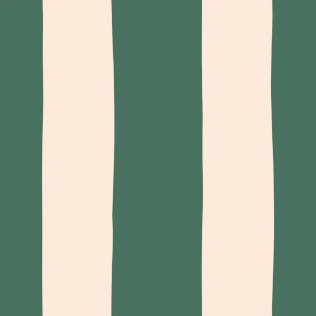 Kissen Streifen Tannengrün beige