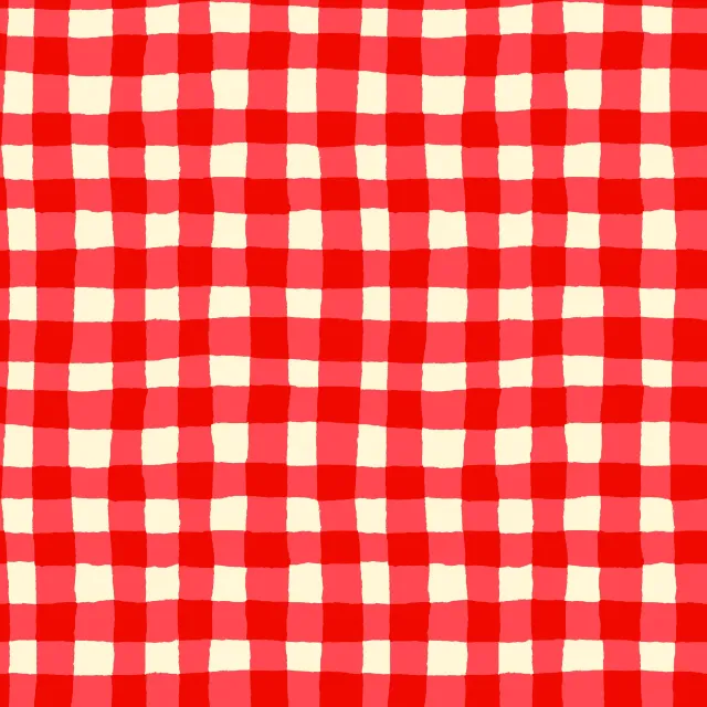 Dekovorhang Italian Red Gingham Pattern
