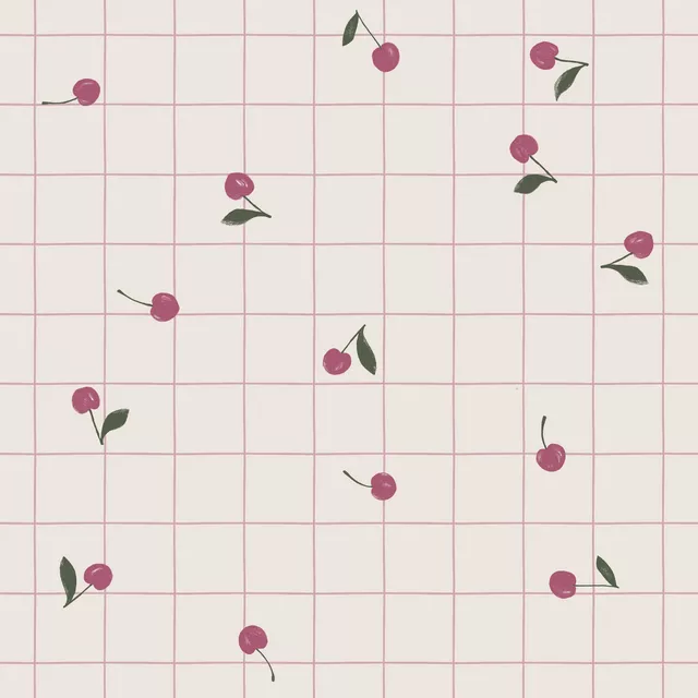 Kissen Checks Kirschen