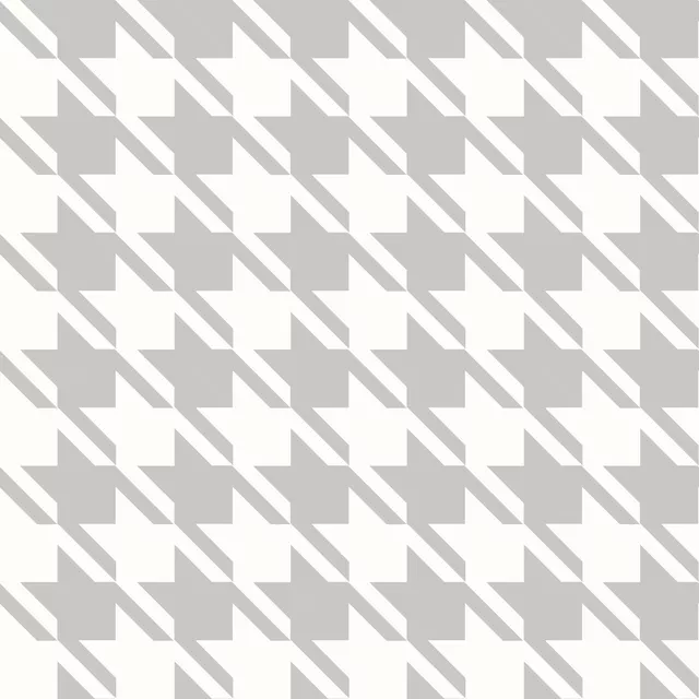 Dekovorhang Hahnentritt Grau