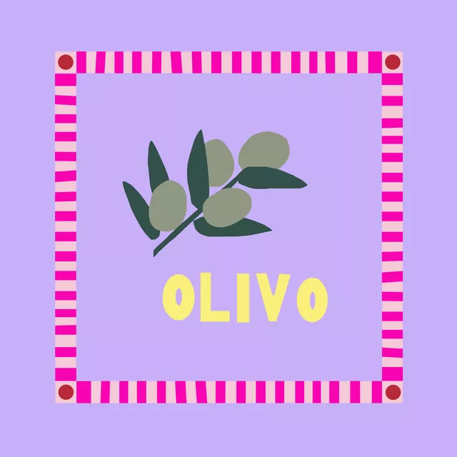 Servietten Olivo lila