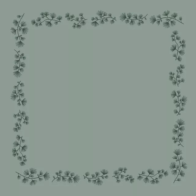 Tischdecke Tannen Kranz Weihnachten