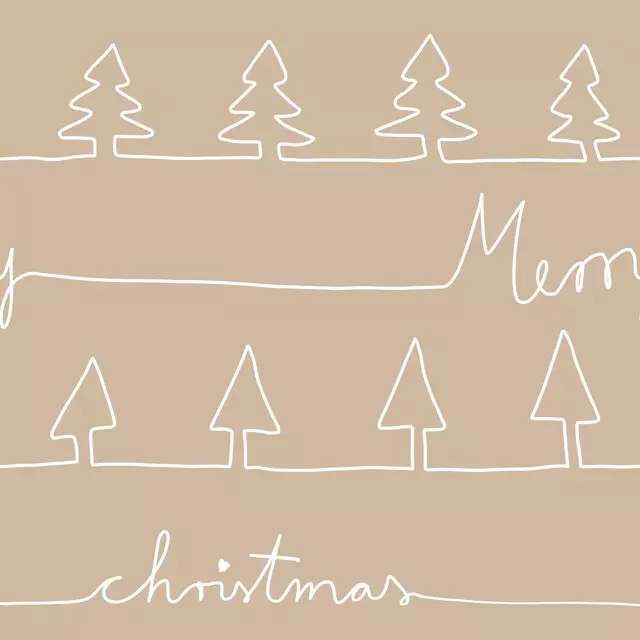 Tischläufer Merry christmas typo